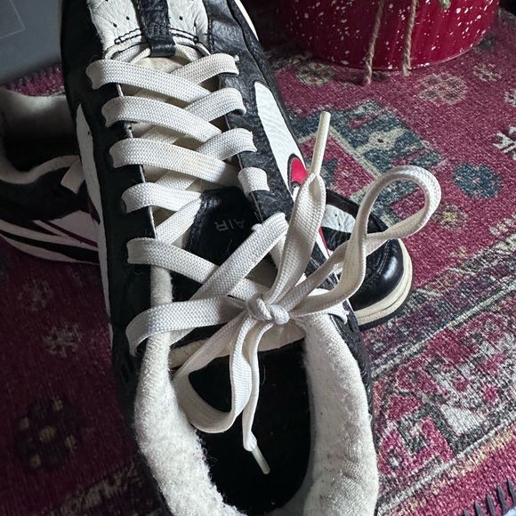 Vintage Nike Air Black White Red Skater Tennis Shoes men’s size 12 - Picture 5 of 16